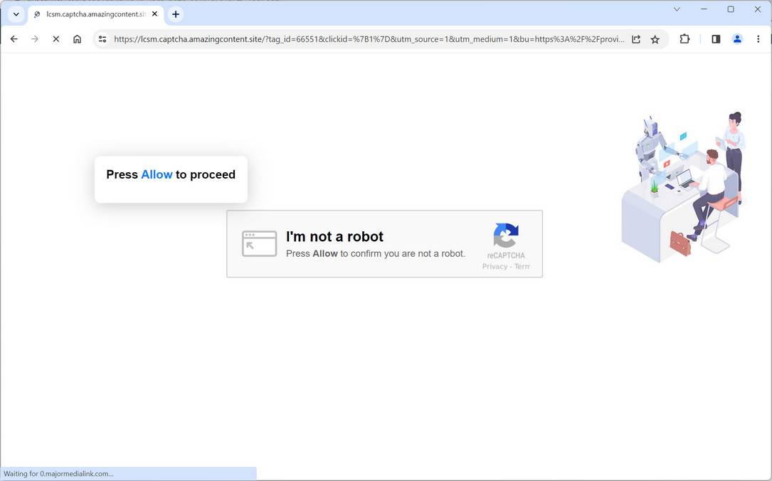 captcha.amazingcontent.site scam