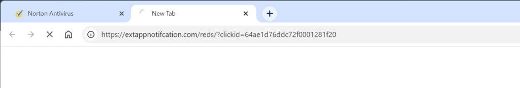 extappnotifcation.com redirect