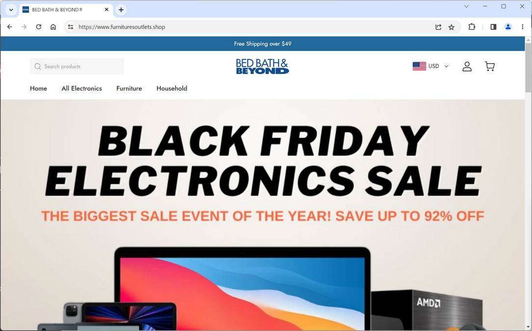 furnituresoutlets.shop scam