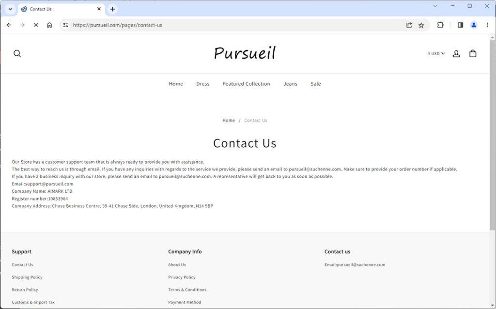 pursueil.com scam