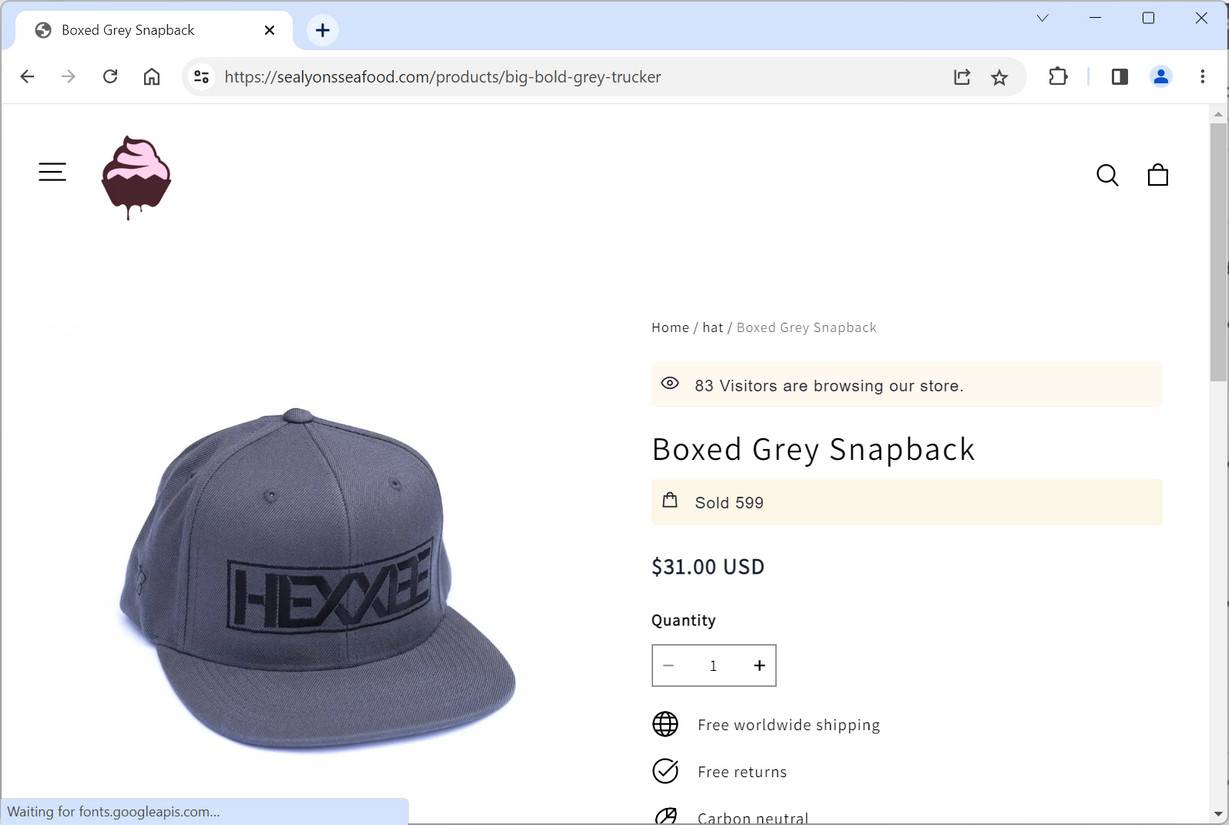 sealyonsseafood.com scam