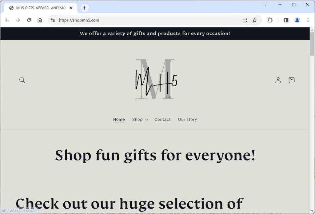 shopmh5.com scam