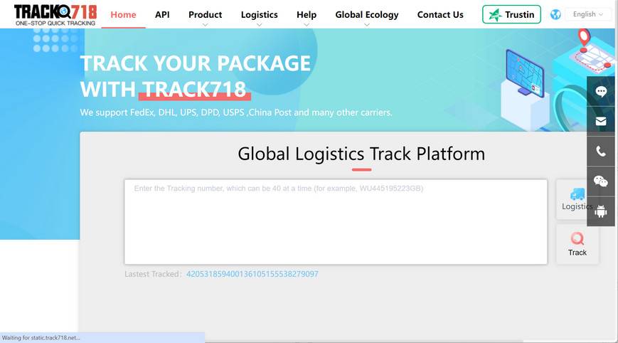 Global package tracking - all in one package tracking