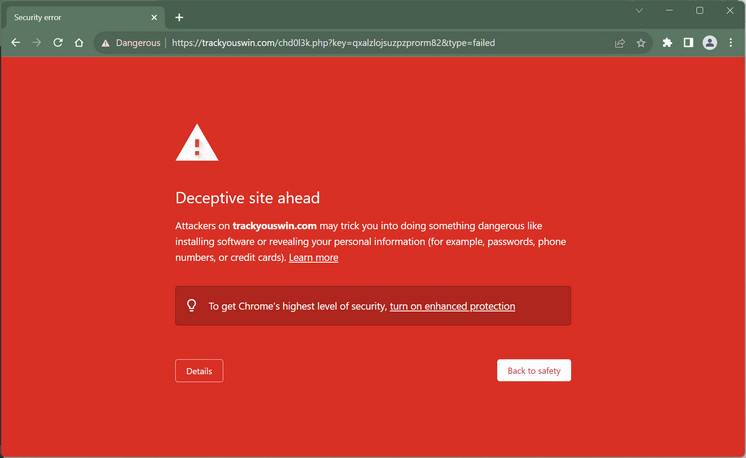 trackyouswin.com scam