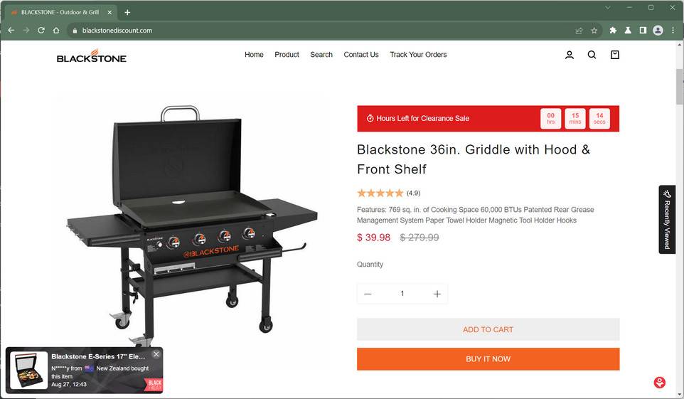 Blackstonediscount.com scam