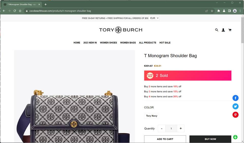 Tory Burch, Bags, Watch Out For Tory Fakes