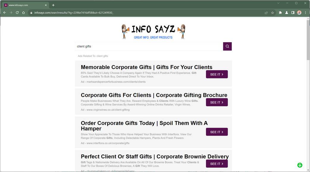 Infosayz.com ads