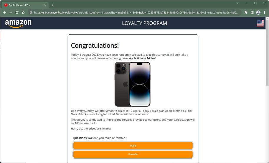 Mainyehire.live malware