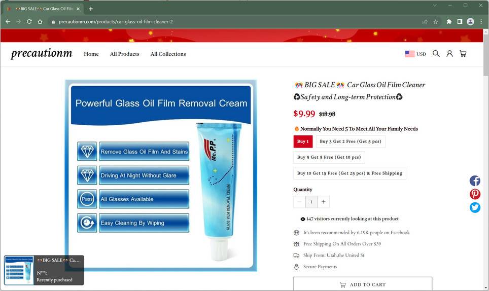 Precautionm.com scam