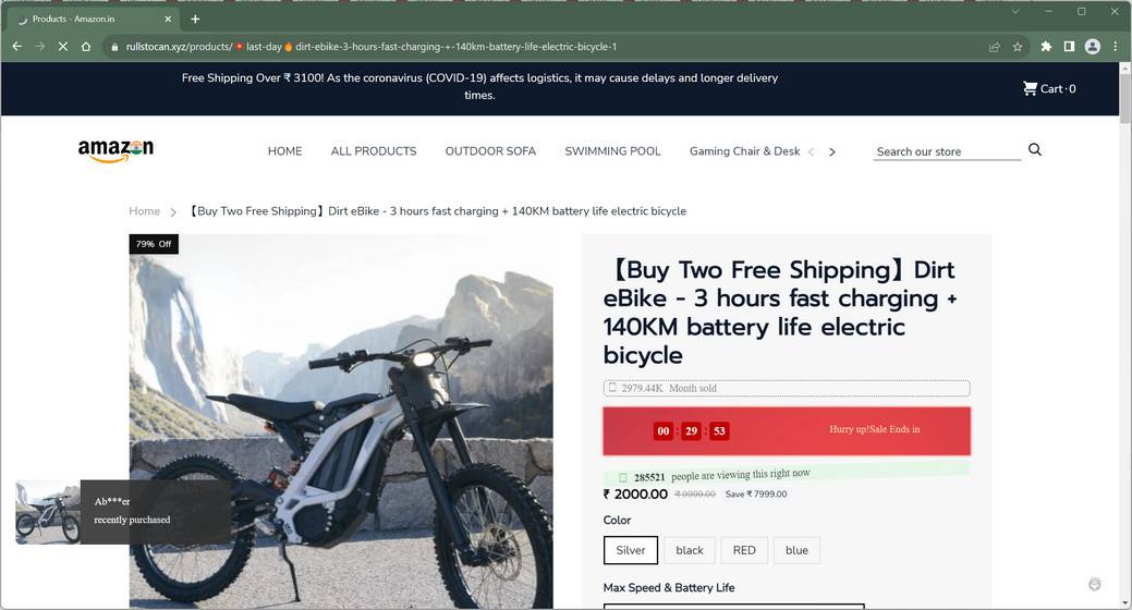 Rullstocan.xyz amazon scam