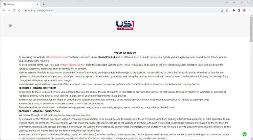 Usdrop1.com scam fake details