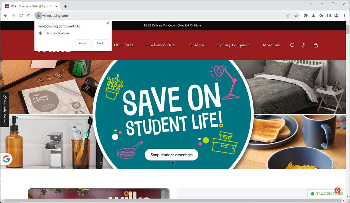 Wilkoclosing.com scam