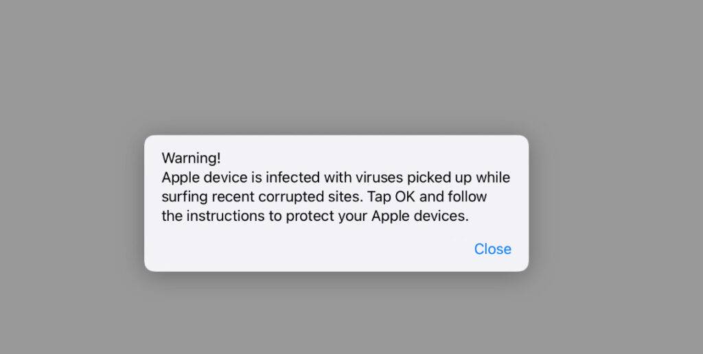 Your device is infected and vulnerable