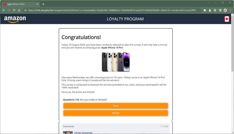 Zatugsky.live malware