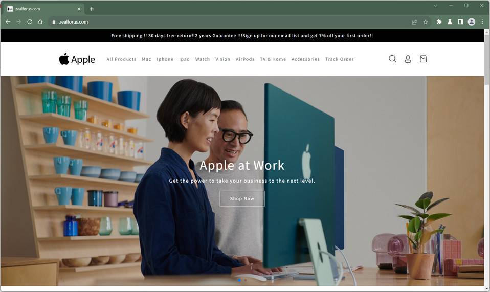 Zealforus.com scam apple