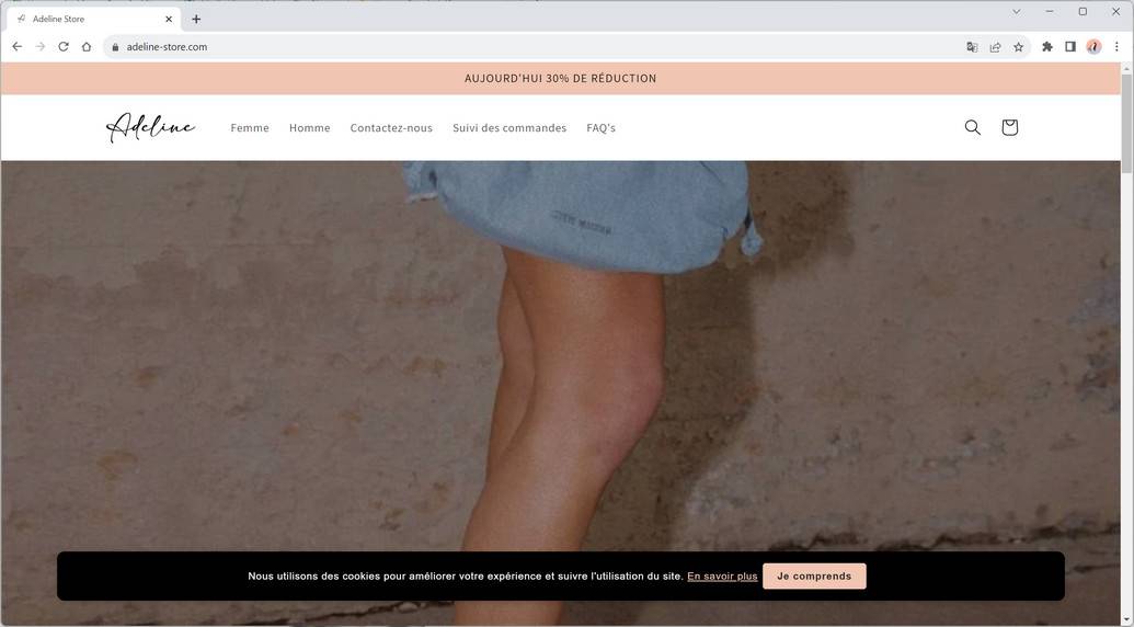 adeline-store.com fake brand