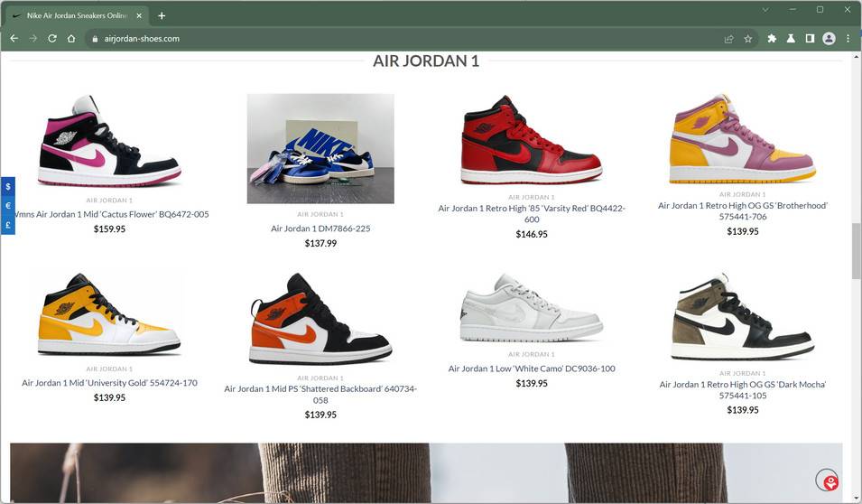 AirJordan-Shoes.com Scam Store: A Fake Nike Store