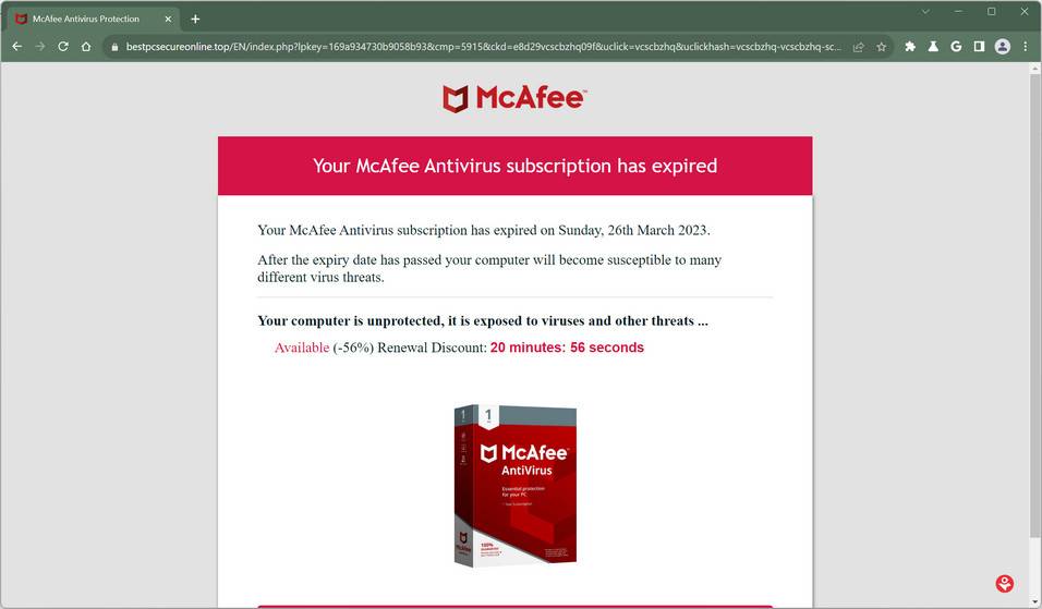 bestpcsecureonline.top malware