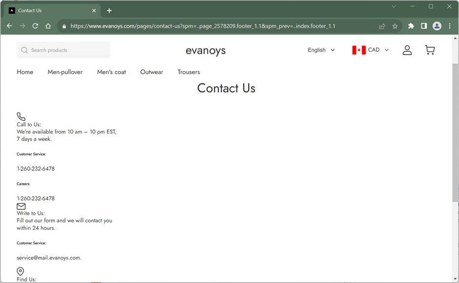 evanoys.com scam