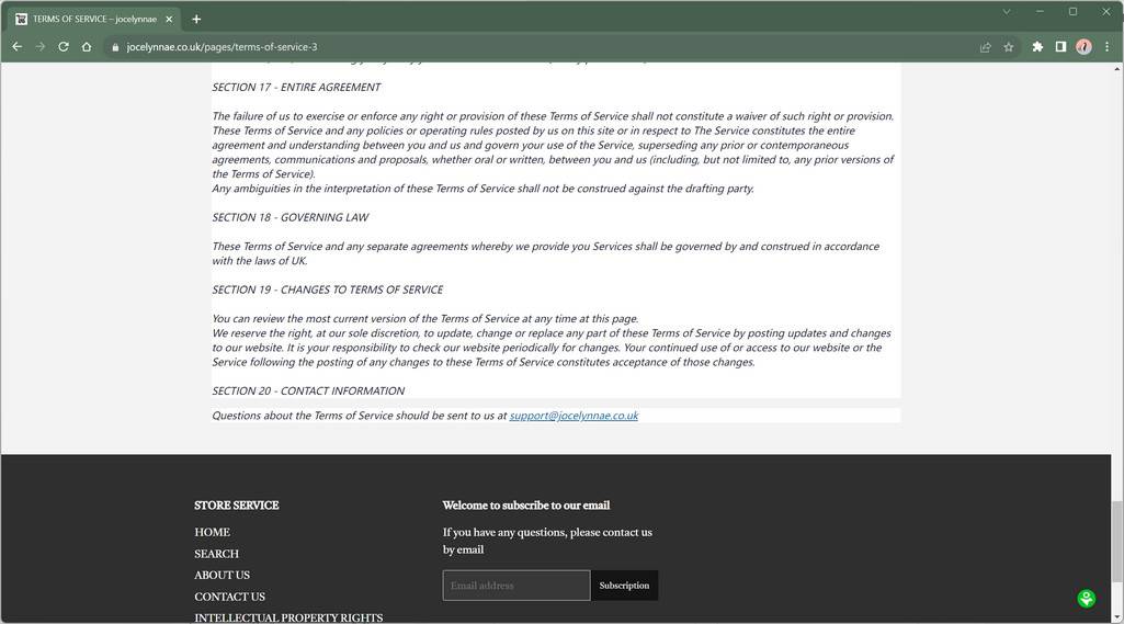 jocelynnae.co.uk malware