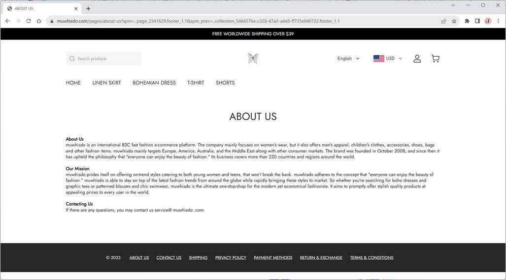 Muwhisdo.com Review: Fake Shopping Site Red Flags