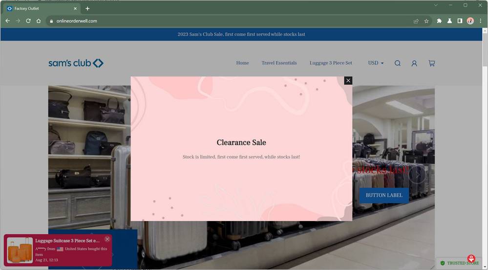 onlineorderwell.com scam