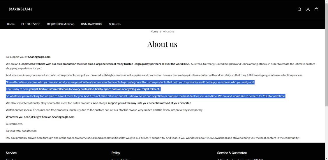 soaringeagler.com scam notcihna