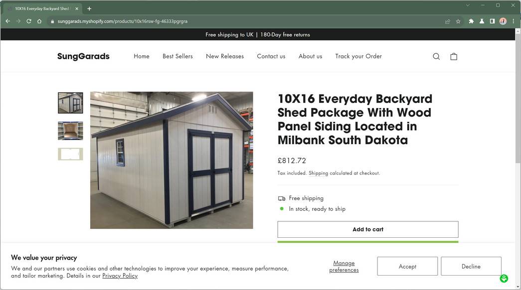 sunggarads.myshopify.com scam