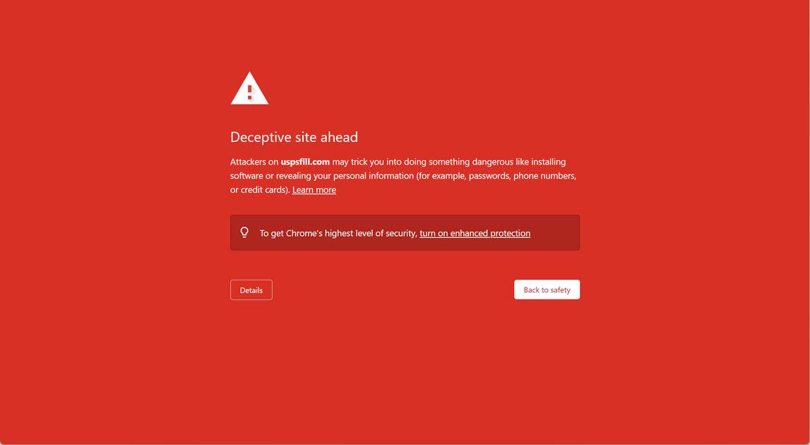 uspsfill.com USPS Scam