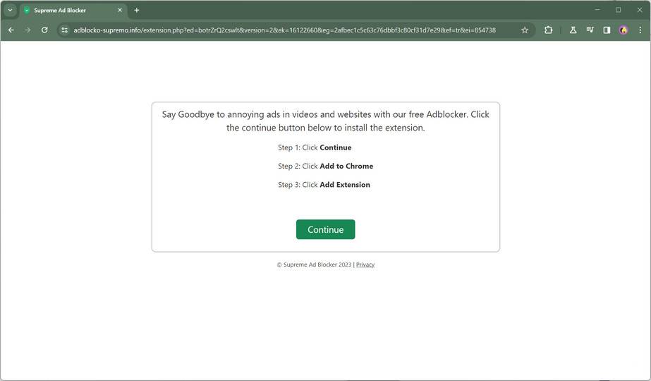 Adblocko-supremo.info malware