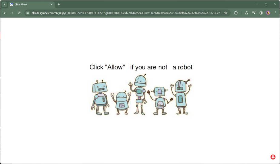 Allsidesguide.com malware