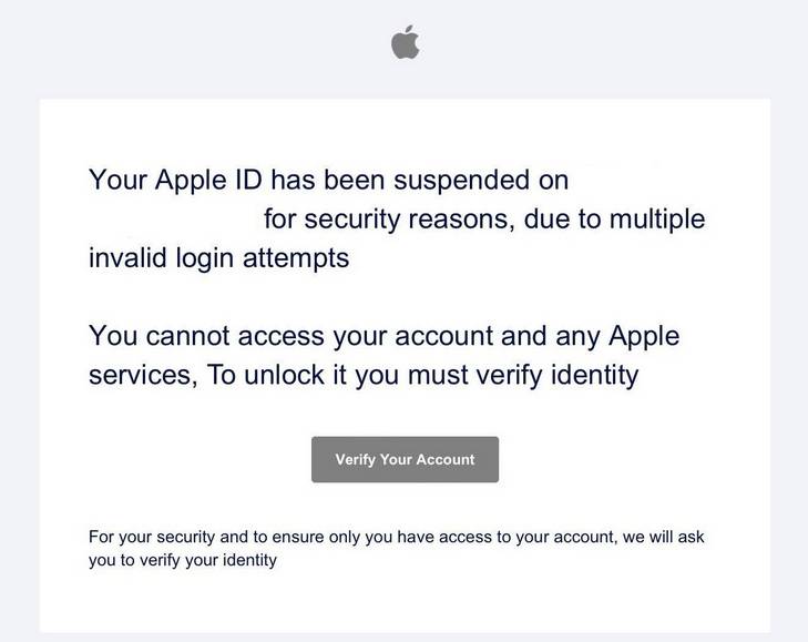 Apple ID Suspended