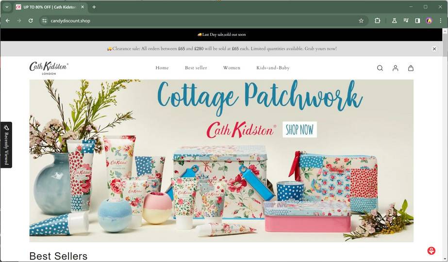 Candydiscount.shop scam