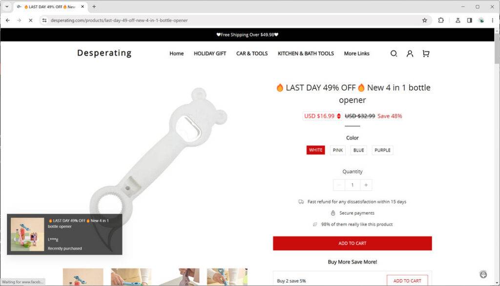 Desperating.com scam