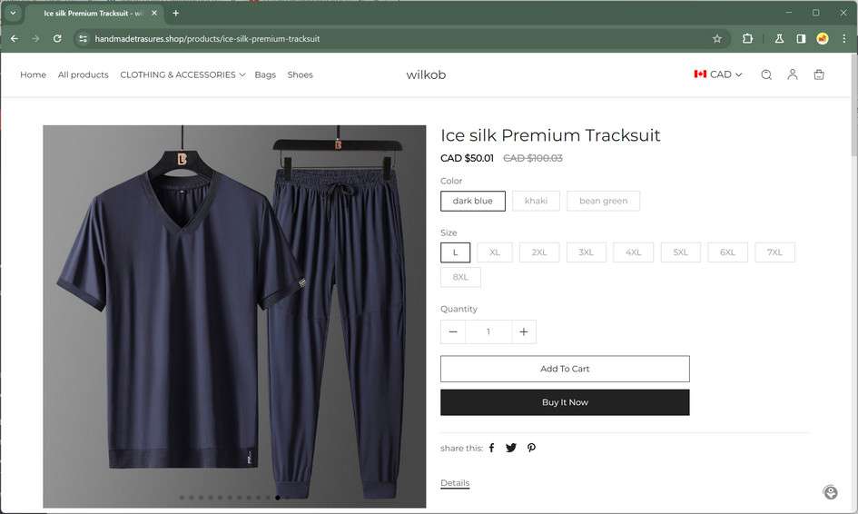 Handmadetrasures.shop scam