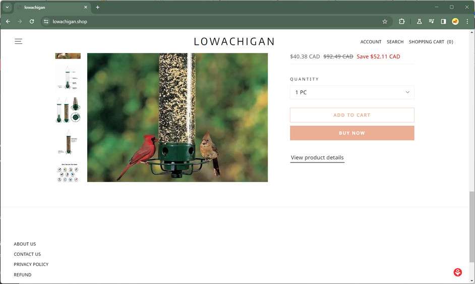 Lowachigan.shop scam