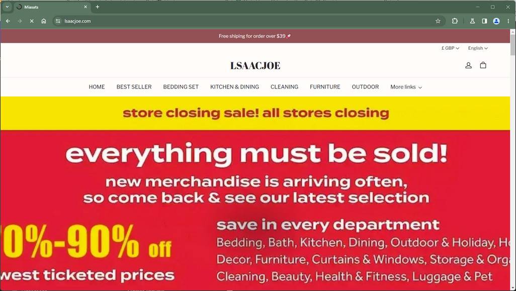 Beware Of Bankruptcy Liquidation Clearance Sale Scam