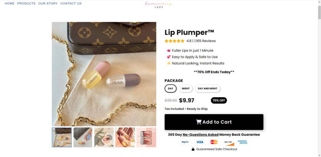 Luminouslady.co scam