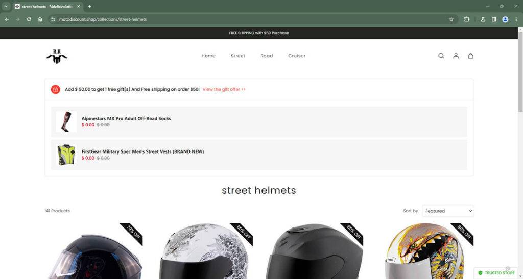 Motodiscount.Shop Scam