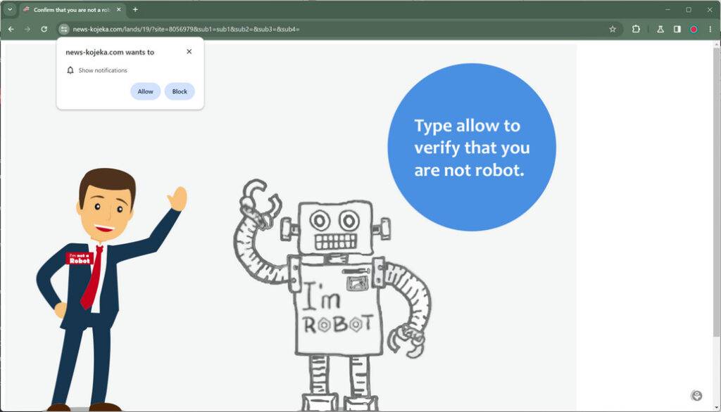 News-kojeka.com malware