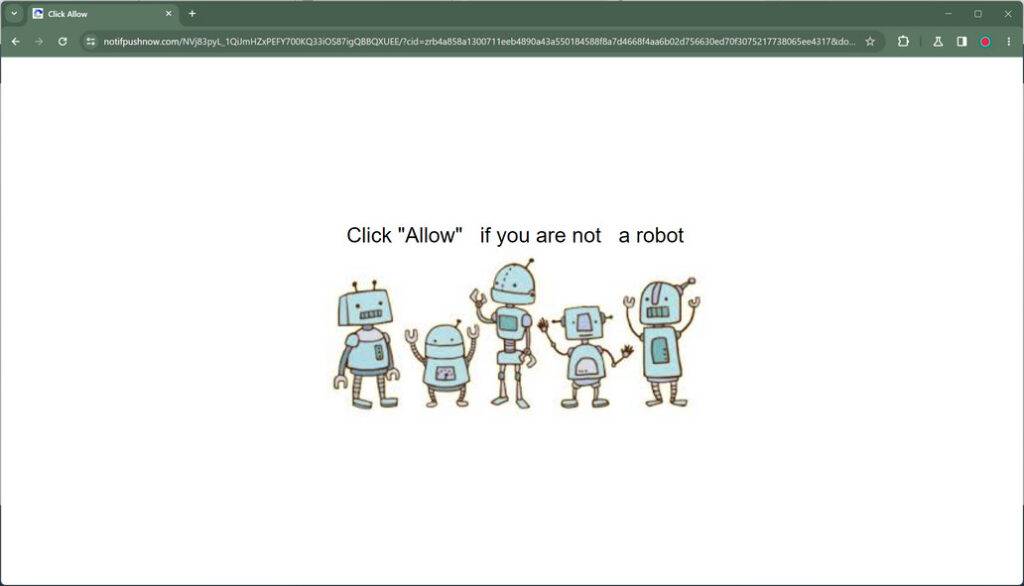 Notifpushnow.com malware