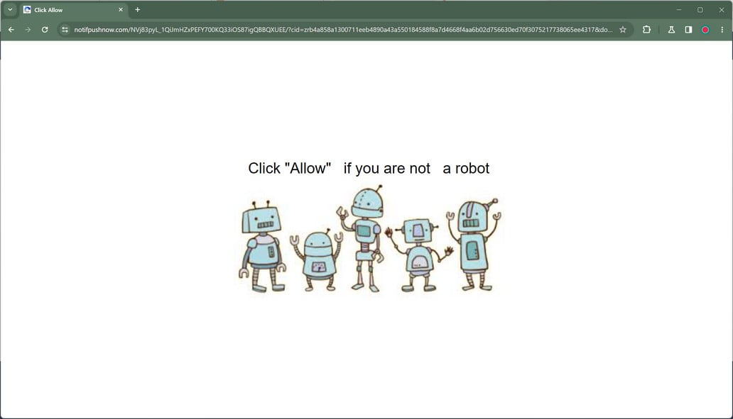 Notifpushnow.com malware