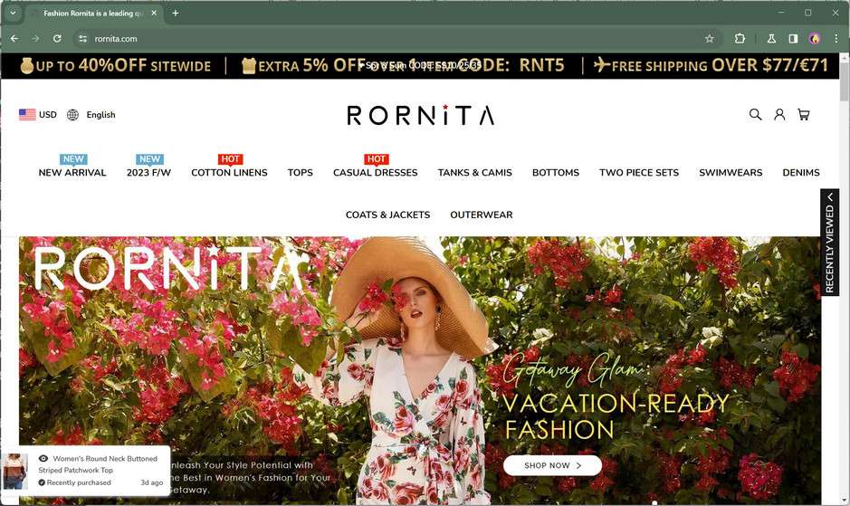 Rornita.com scam