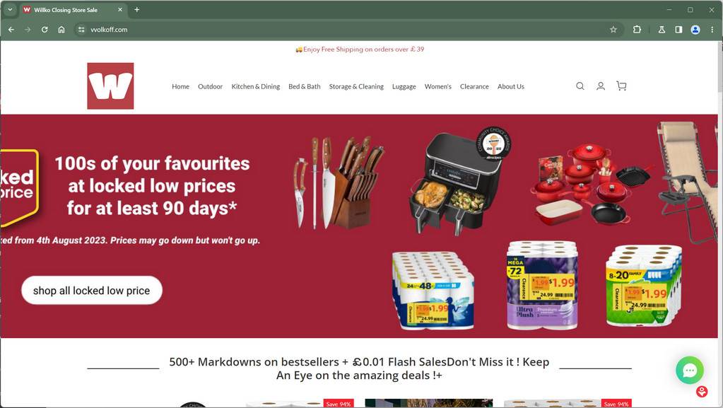 Vvolkoff.com Scam Store: A Fake Wilko Website