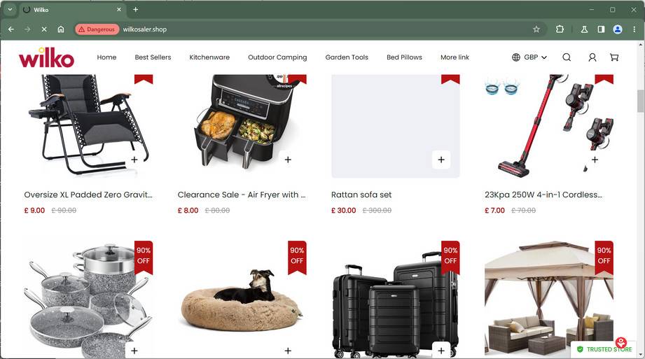 Wilkosaler.shop Scam