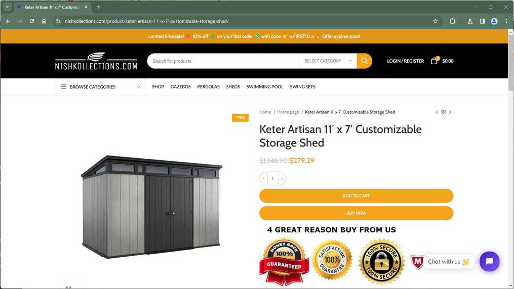 nishkollections.com scam