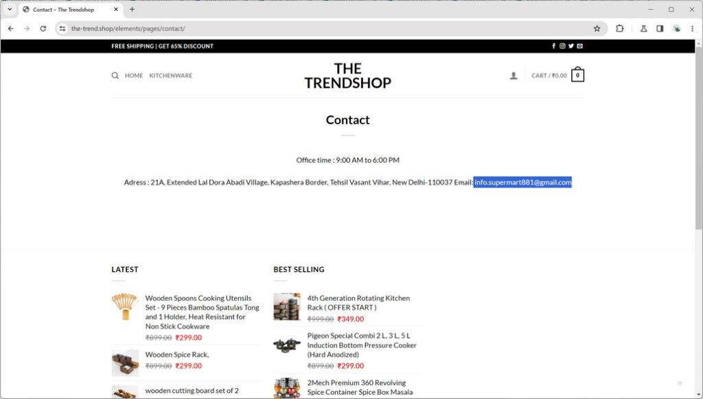 the-trend.shop scam