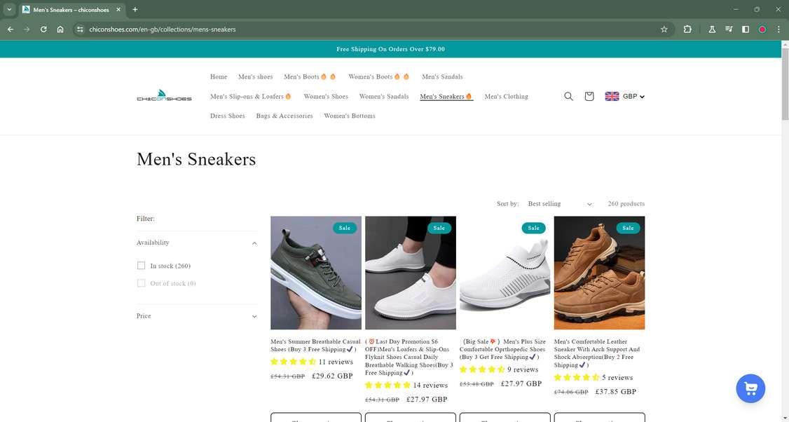 Chiconshoes.com scam