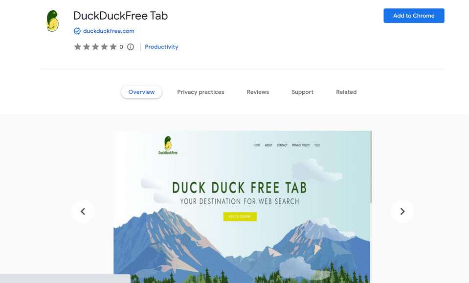 DuckDuckFree Tab