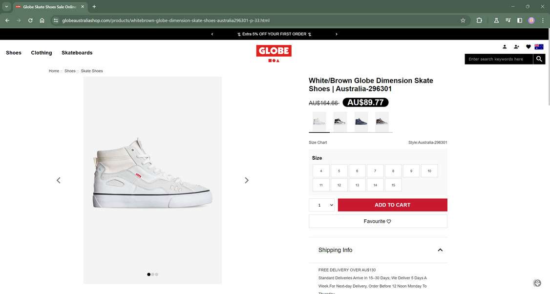 Globeaustraliashop.com scam